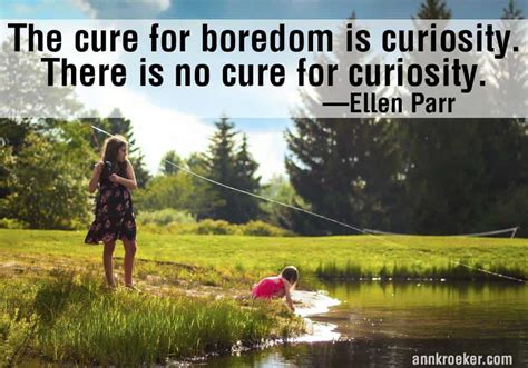 Writing Quote The Cure For Boredom Is Curiosity Ann Kroeker Writing