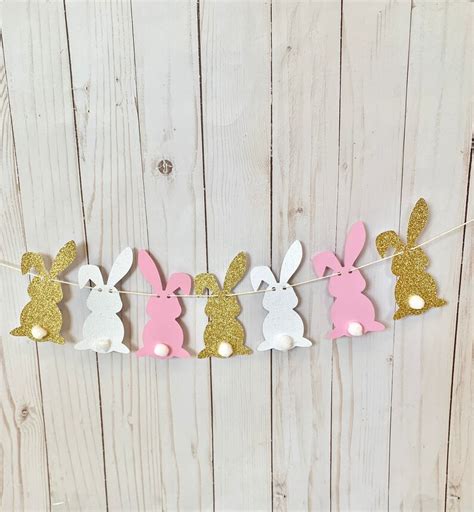 Bunny Banner Bunny Theme Banner Easter Banner Etsy