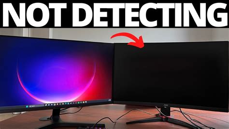how to fix not detecting second monitor on windows 11 youtube