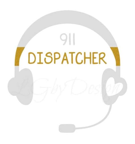 Items Similar To 911 Dispatcher Decal With Thin Gold Line On Etsy