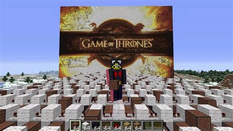 I Made Game Of Thrones Theme Using Minecraft Note Blocks Youtube