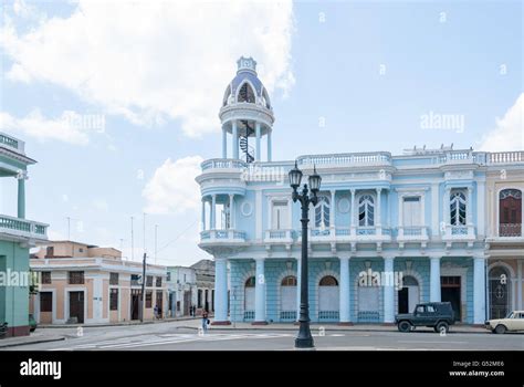 Cuba Cienfuegos Building On The Square Plaza Armas At The Monument