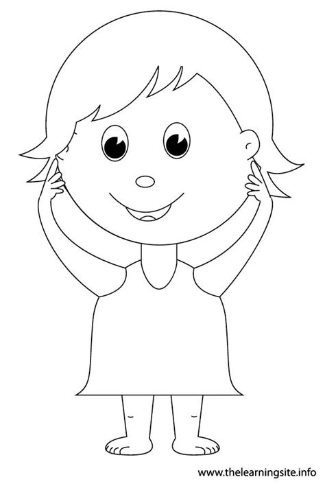 Parts Of The Body Coloring Pages Coloring Home