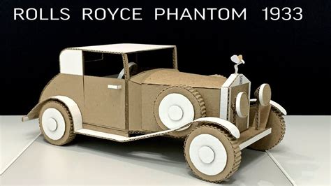 Rolls Royce Phantom From Cardboard Diy Classic Car Artofit