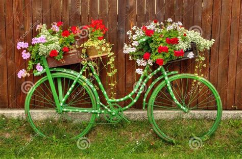 ️ Green Polka Dot Bicycle Planter Bike Planter Bicycle Decor