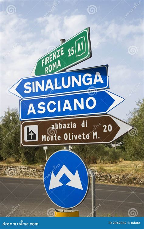 Italian Road Signs Stock Photography Image 2042062