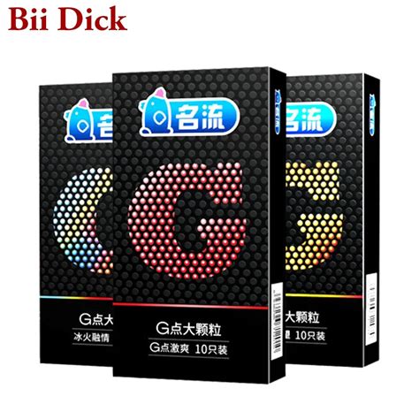 Mingliu 10 Pieces Top Quality G Spot Condom Delay Ejaculation Male Big Particle G Point Penis