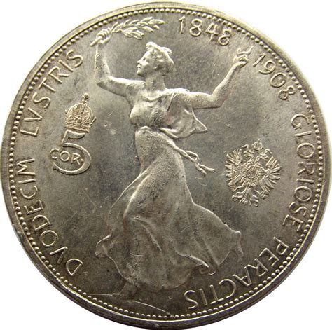 See more ideas about i wojna światowa, wojna światowa, wojna. Austro-Węgry, Franciszek Józef I, 5 koron 1908, UNC