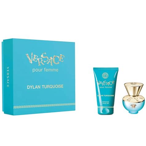 Versace Pour Femme Dylan Turquoise Eau De Toilette Gift Set Ml