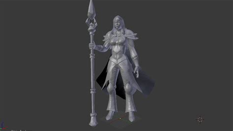 Free Stl File Jaina Proudmoore Wow Iii 🦸・3d Printer Model To Download・cults