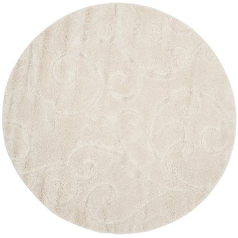 So, whether you're looking for a rug for a cosy corner or a. Safavieh Florida Shag Cream 5 ft. x 5 ft. Round Area Rug ...