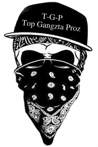 Gangsta Skull With Hat And Bandana Tattoo Design Calaveras Para