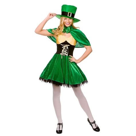 Ladies Lucky Leprechaun Costume Sexy Irish St Patricks Day Fancy Dress Outfit Ebay