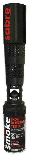 Most smoke detectors take a 9 volt battery. Smoke Sabre Smoke Detector Tester - Discount Fire Supplies