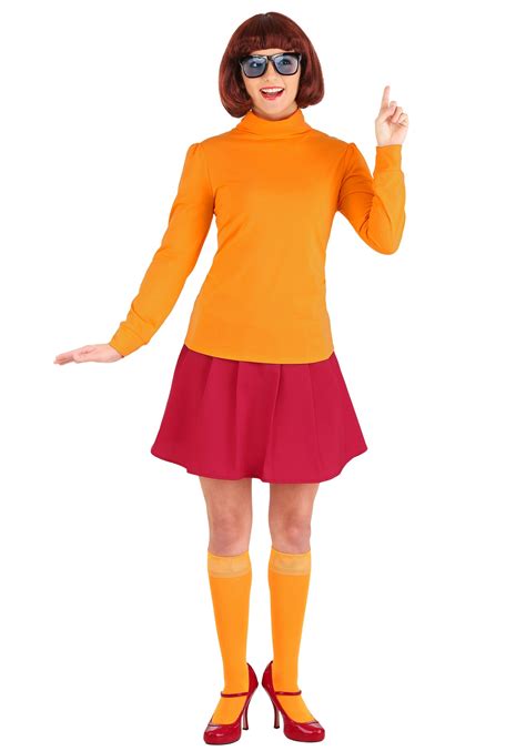 Plus Size Classic Scooby Doo Velma Costume Cosplay Costume Outlet