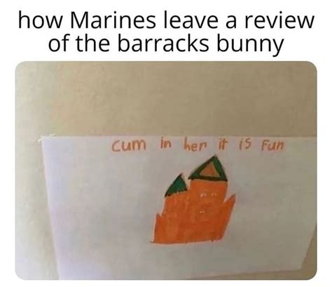 How Marines Leave A Review Of The Barracks Bunny Ifunny