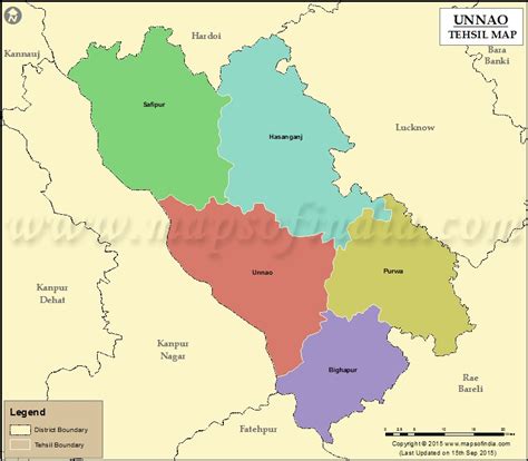 Unnao Tehsil Map