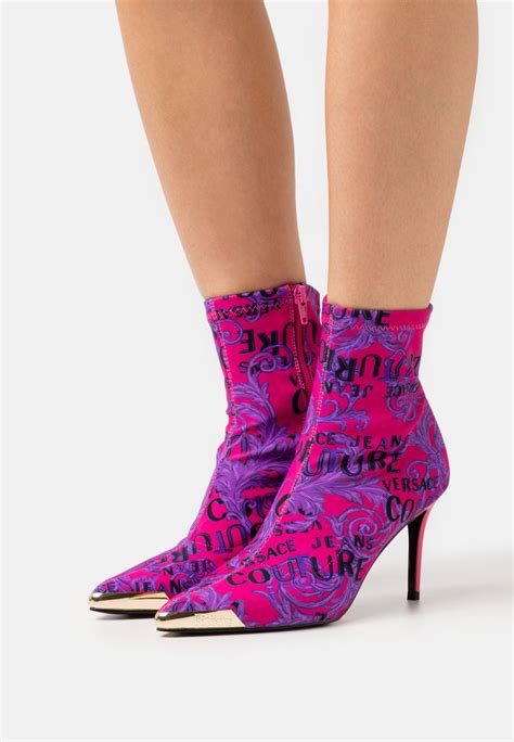 Versace Jeans Couture Classic Ankle Boots Hot Pinkvioletpink