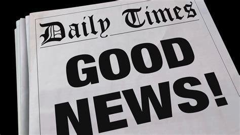 Good News Announcement Spinning Newspaper Headline 3 D Animation Motion Background Storyblocks