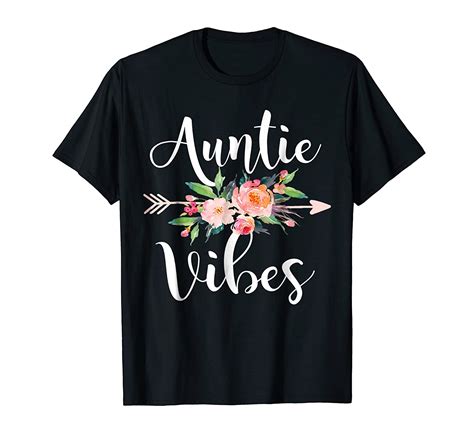 Auntie Vibes Cute Aunt Life Shirt 4lvs