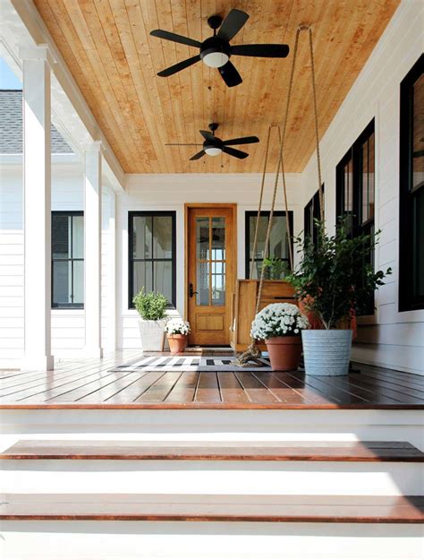 Outdoor Shiplap Ceiling Google Search House With Porch Porch Design Modern Farmhouse Porch