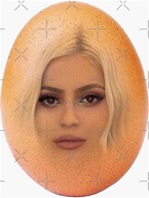 Kylie Jenner In Egg Meme Sticker By Boiiii Redbubble