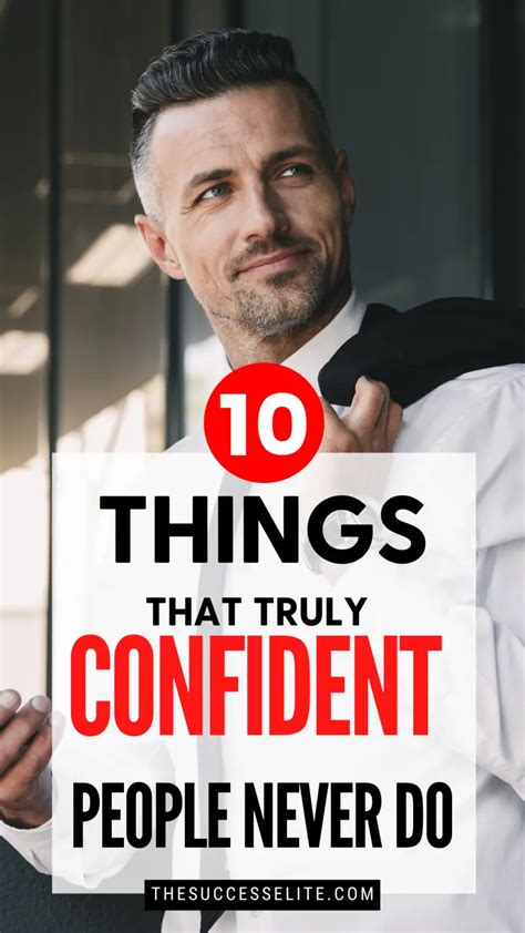 10 Things Truly Confident People Never Do