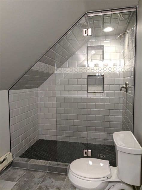 shower shield for angled ceiling american glass and mirror loft bathroom bathroom shower