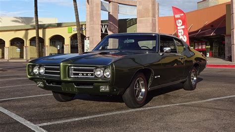 1969 Pontiac Gto In Verdoro Green Paint And Ram Air Iv Engine Sound On My