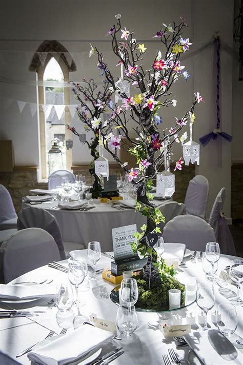 13x 120cm Enchanted Forest Manzanita Tree Led And Ivy Wedding