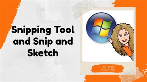 Snipping Tool And Snip And Sketch YouTube