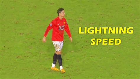 Cristiano Ronaldos Legendary Speed At Manchester United Youtube