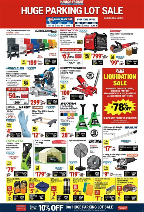Harbor Freight Tools Best Offers & Special Buys from May 30