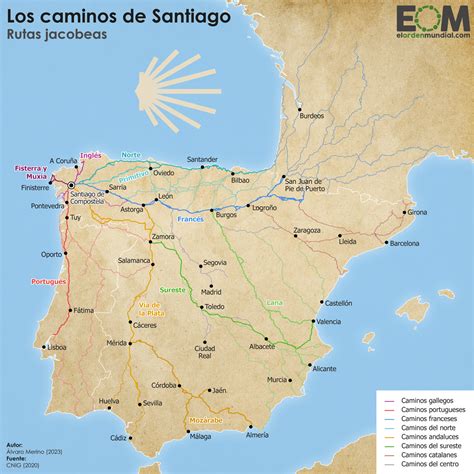 El Mapa Del Camino De Santiago Mapas De El Orden Mundial Eom