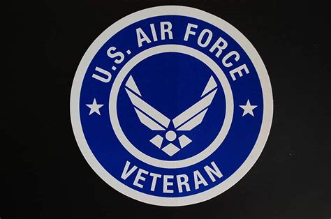 Us Air Force Veteran Sticker Vinyl Decal 4 Diameter Etsy