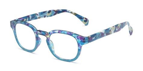 The Bouquet Womens Floral Print Reader With Round Frame Shape Floral Prints Womens Glasses