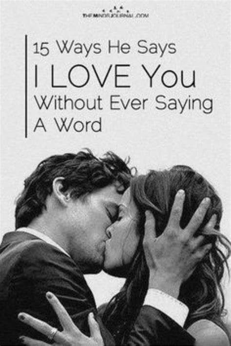 15 Ways He Says I Love You Without Ever Saying A Word Say I Love You Relationship Tips Words
