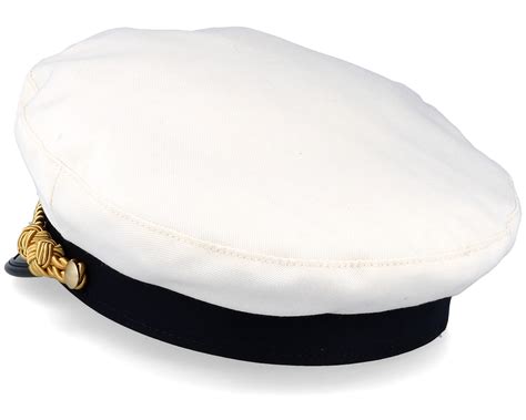 Sailor Sr Wool Blend White Flat Cap Cth Ericson Caps