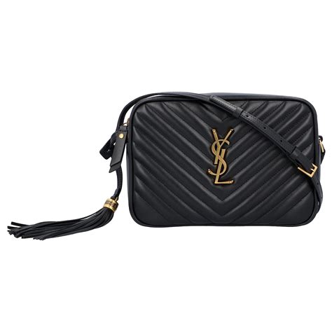 Saint Laurent Women Lou Camera Bag In Black Quilted Leather Ref498886