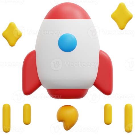 Free Rocket 3d Render Icon Illustration 21617185 Png With Transparent