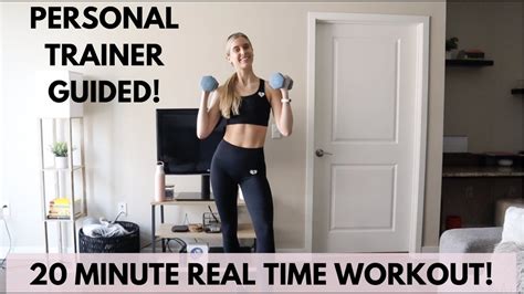 Real Time Full Body Dumbbells Workout 20 Minutes At Home Workout