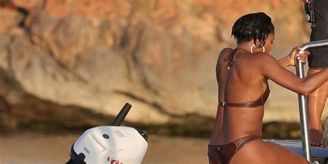 Gabrielle Union Stuns In Nude Bikini During Romantic Trip To Ibiza