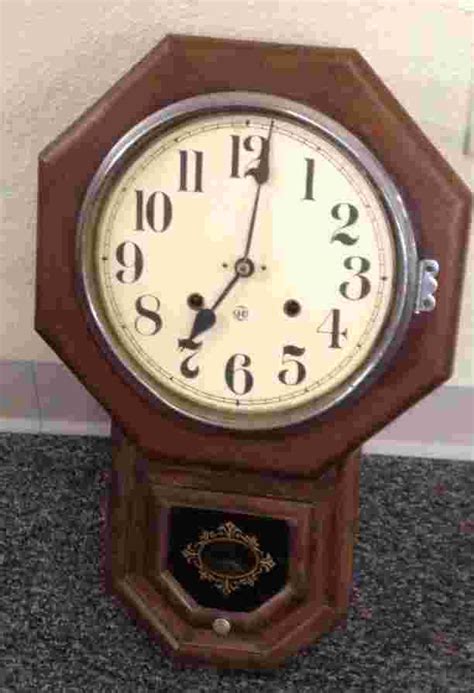 Vintage Seth Thomas 10 Face School Wall Clock
