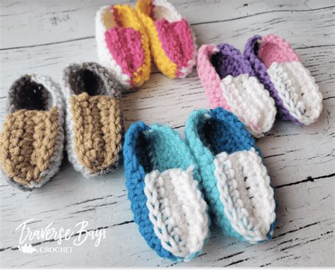 Classic Easy Crochet Baby Booties Free Pattern Traversebaycrochet Com