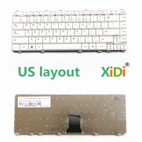 New White Us Qwerty Layout Keyboard For Lenovo Ideapad Lenovo Y450 Y550