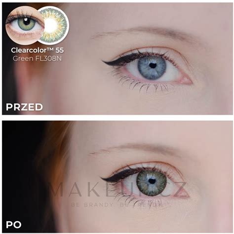 Clearlab Clearcolor 55 Barevné kontaktní čočky zelené 2 ks Makeup cz