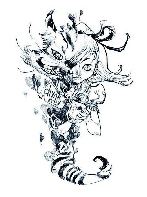 Drawing Ideas Trippy Alice In Wonderland 67 Ideas Wonderland Tattoo