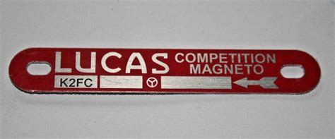 Lucas K2fc Triumph Bsa Norton Competition Magneto Red Label