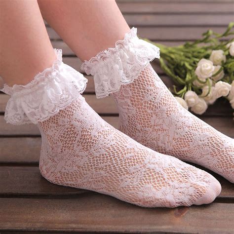 Aliexpress Com Buy Women Flower Lace Line Socks Princess Sweet