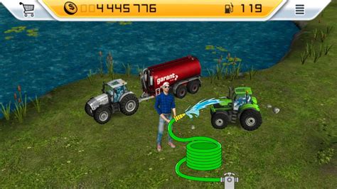 Fs14 Farming Simulator 14 Tractor Wash In Fs 14 Game Youtube